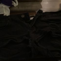 Black short shorts I said size 5