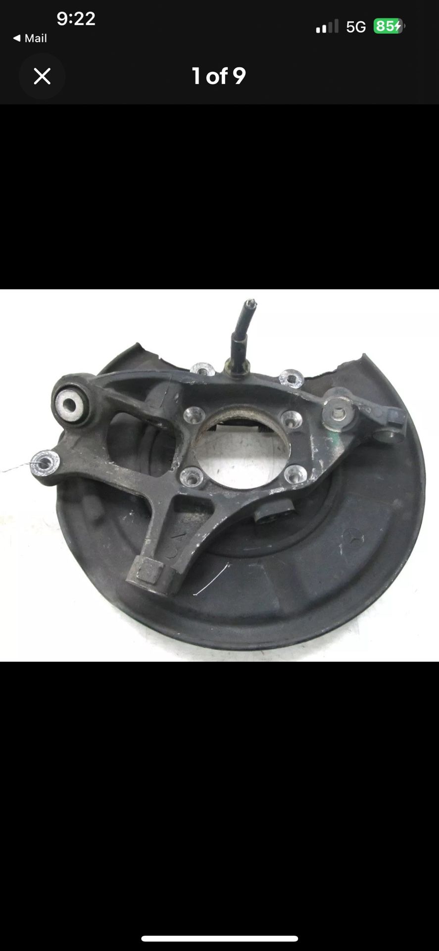 2003-2006 MERCEDES E500 W211 OEM RIGHT REAR WHEEL KNUCKLE SPINDLE