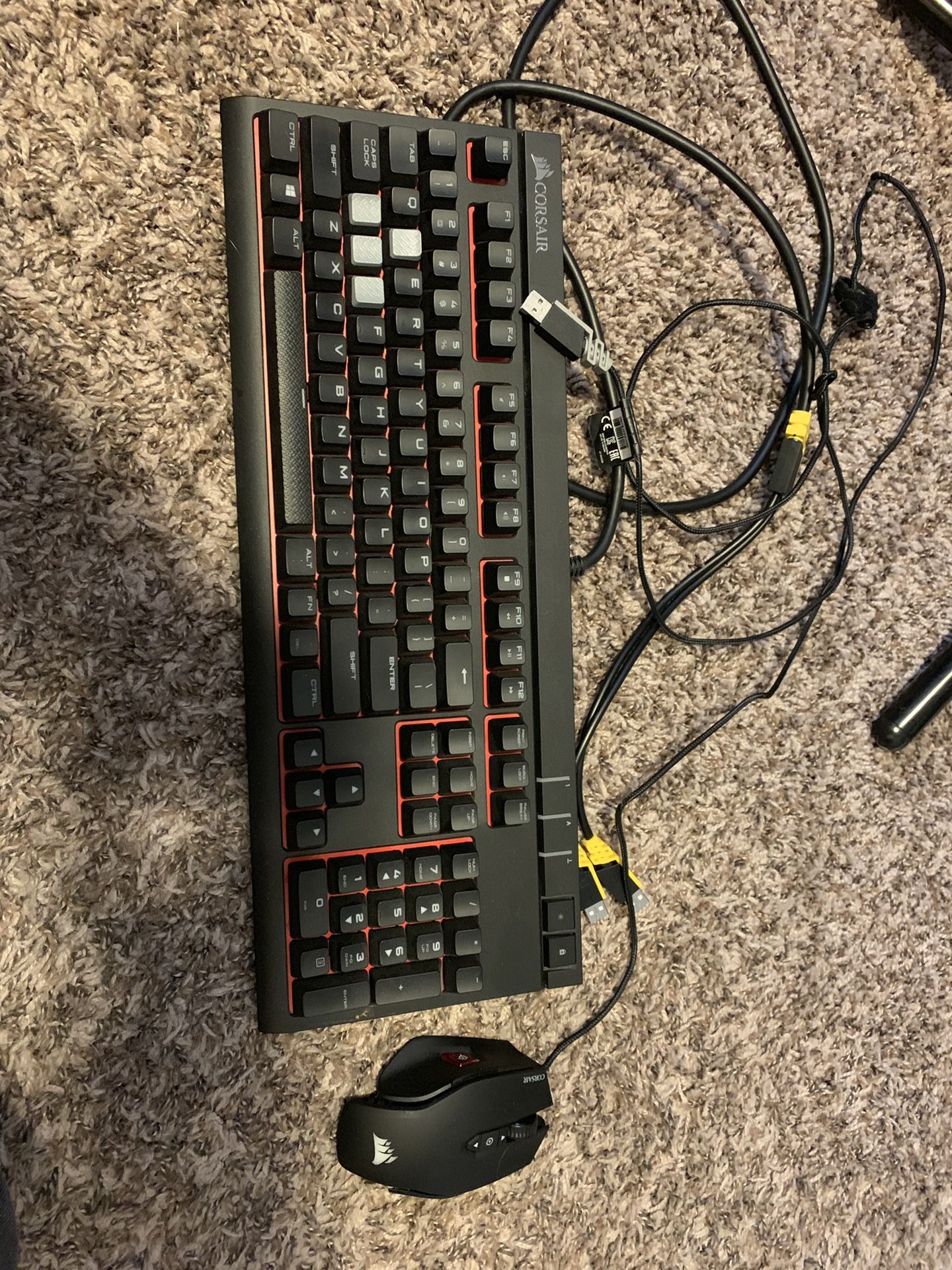 Corsair strafe and Corsair m65 rgb