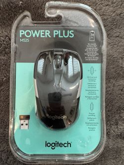 Logitech M525 Wireless Mouse, Black/Gray