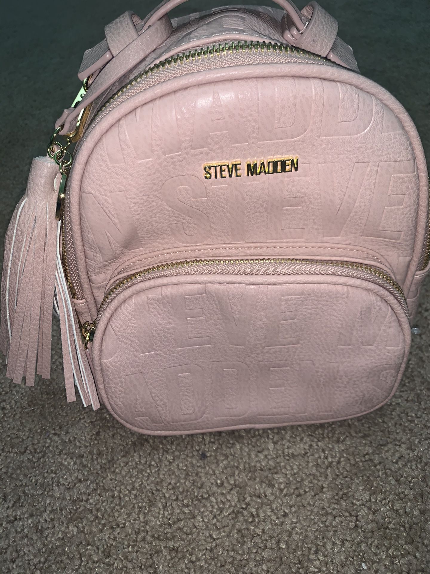 Pink Steve Madden mini backpack