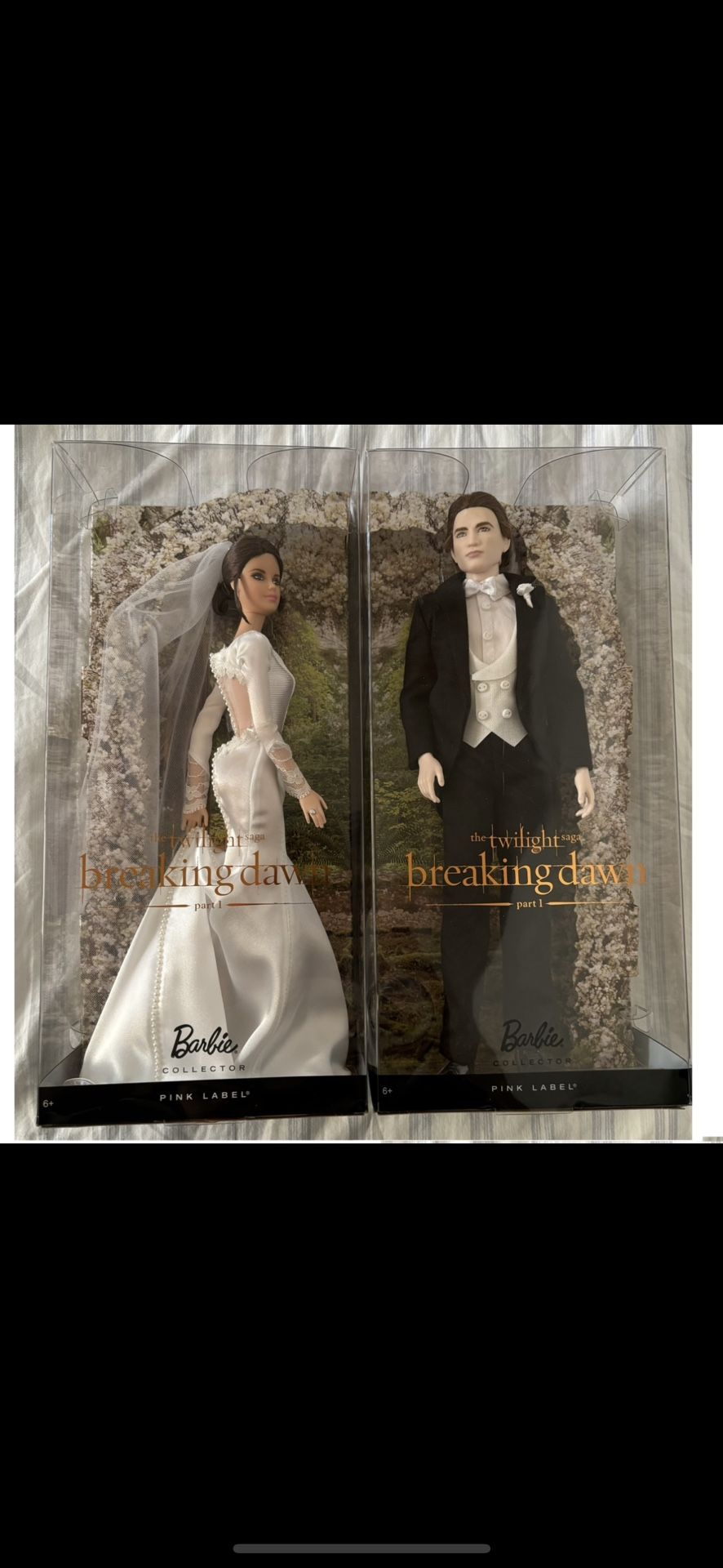 Twilight Breaking Dawn Bella & Edward Wedding Barbie Mattel