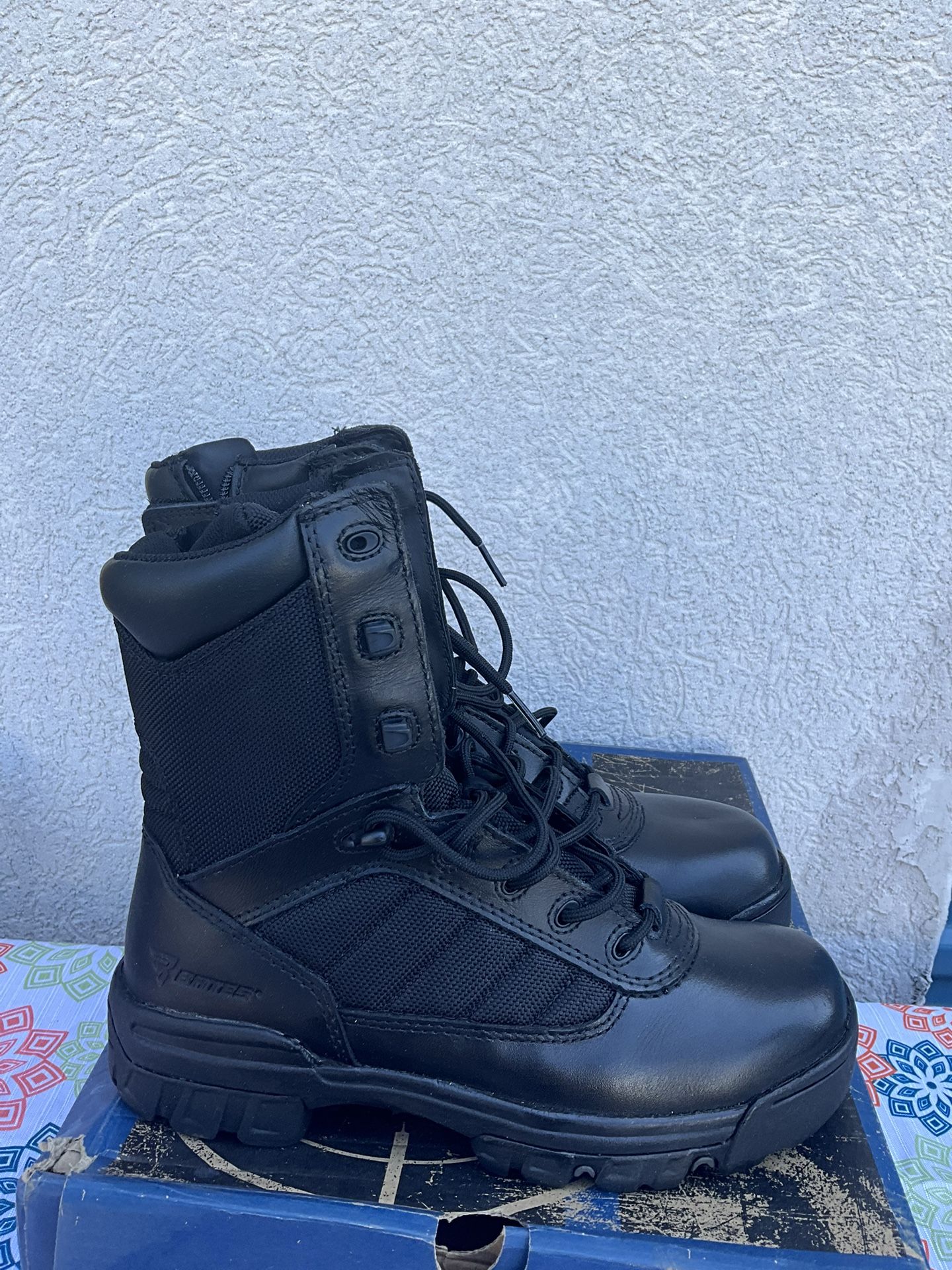 Tactical Sport 8” Leather Military Combat Security Boot E02261 Sz EW