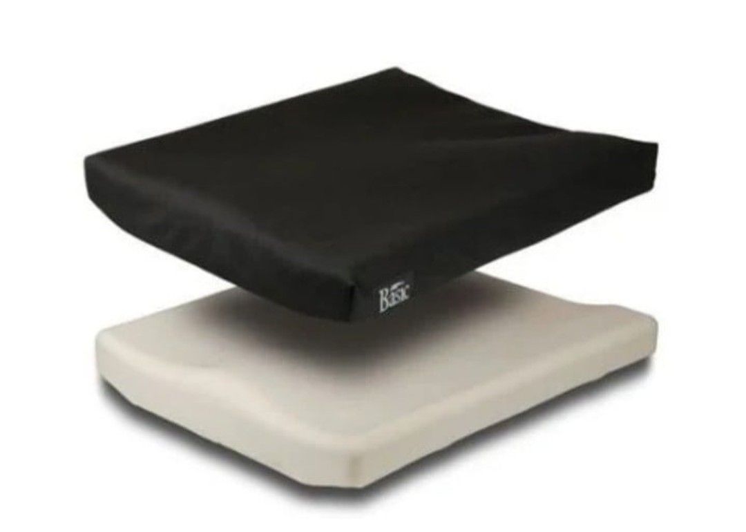 Jay Basic 300 Wheelchair Cushion 18" x 16" Mildly Contoured No Slip Bottom NEW