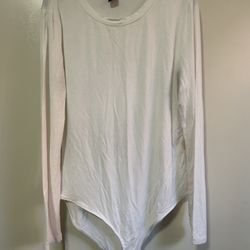 White Long Sleeve Bodysuit