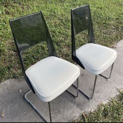 Vintage Mid Century Modern Daystrom 70s Smoked Acrylic Chairs
