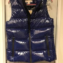 michael kors Ski Vest Small. Blue Black Brand New Small Shiny Tags On . Condition is New with tags.