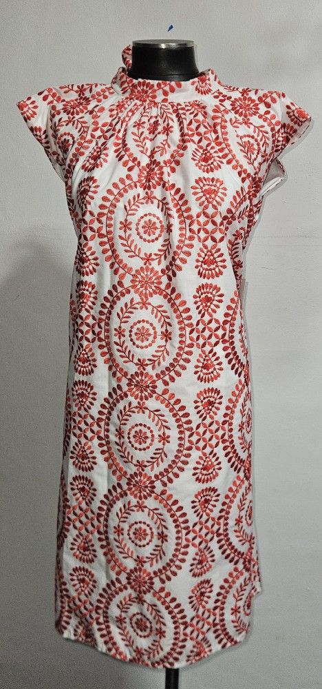 Maia Dress Vintage Red and White size 14
