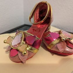 Disney Toddler Heels Pink And Gold Sz 7/8