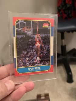 Spud Webb Fleer 85-86 Rockie Card