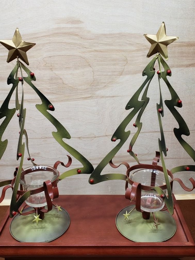 Christmas Tree Votive Candle Holders