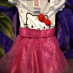 Hello Kitty Costume Toodler Dress Girls