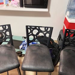 3 barstool chairs