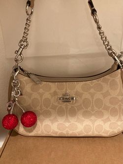 Coach Teri Signature Canvas Shoulder Bag