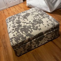 Cow Print Ottoman