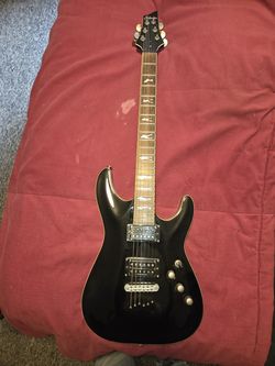 Schecter Diamond Series C-4XXX approx.  - Black with dancing girl