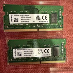 Kingston MSI32D4S2S8HD-8 8GB x 2 Laptop Memory Modules