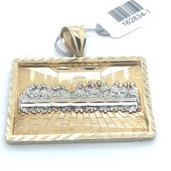 10kt Gold Large 2 Tone Last Supper Pendant 10.80grams 162834 1