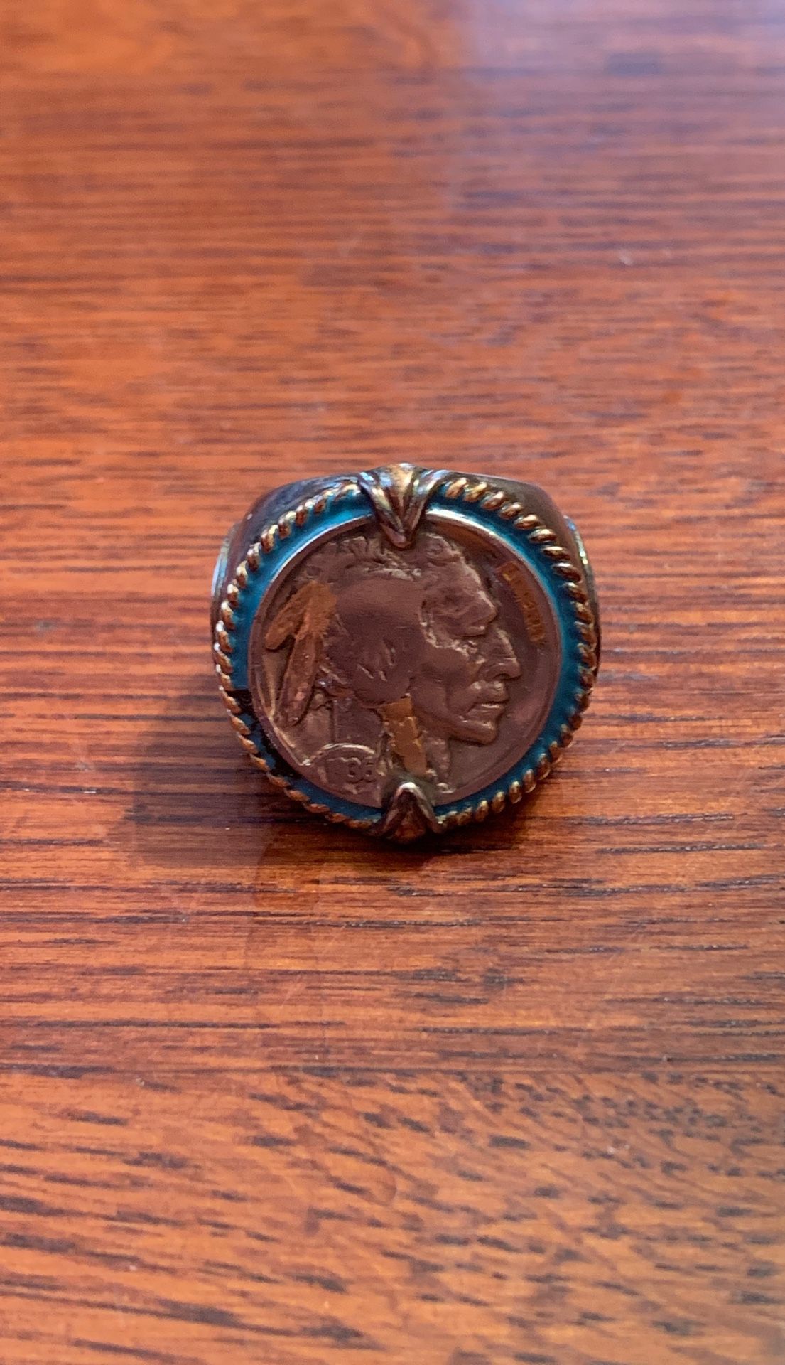 1936 Buffalo nickel ring