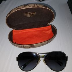 Coach L012 KRISTINA HC7003 Pilot Sunglasses | 9010T3-LP012 DARK SILVER/PINK