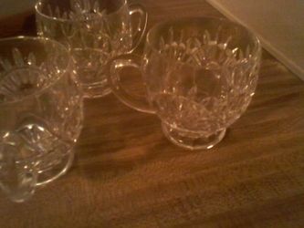 real crystal glass cup 10 each