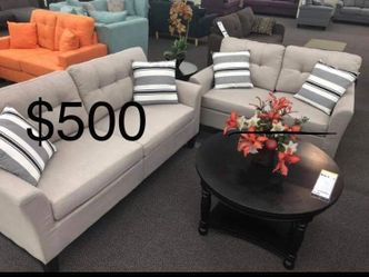 New Couch and Loveseat