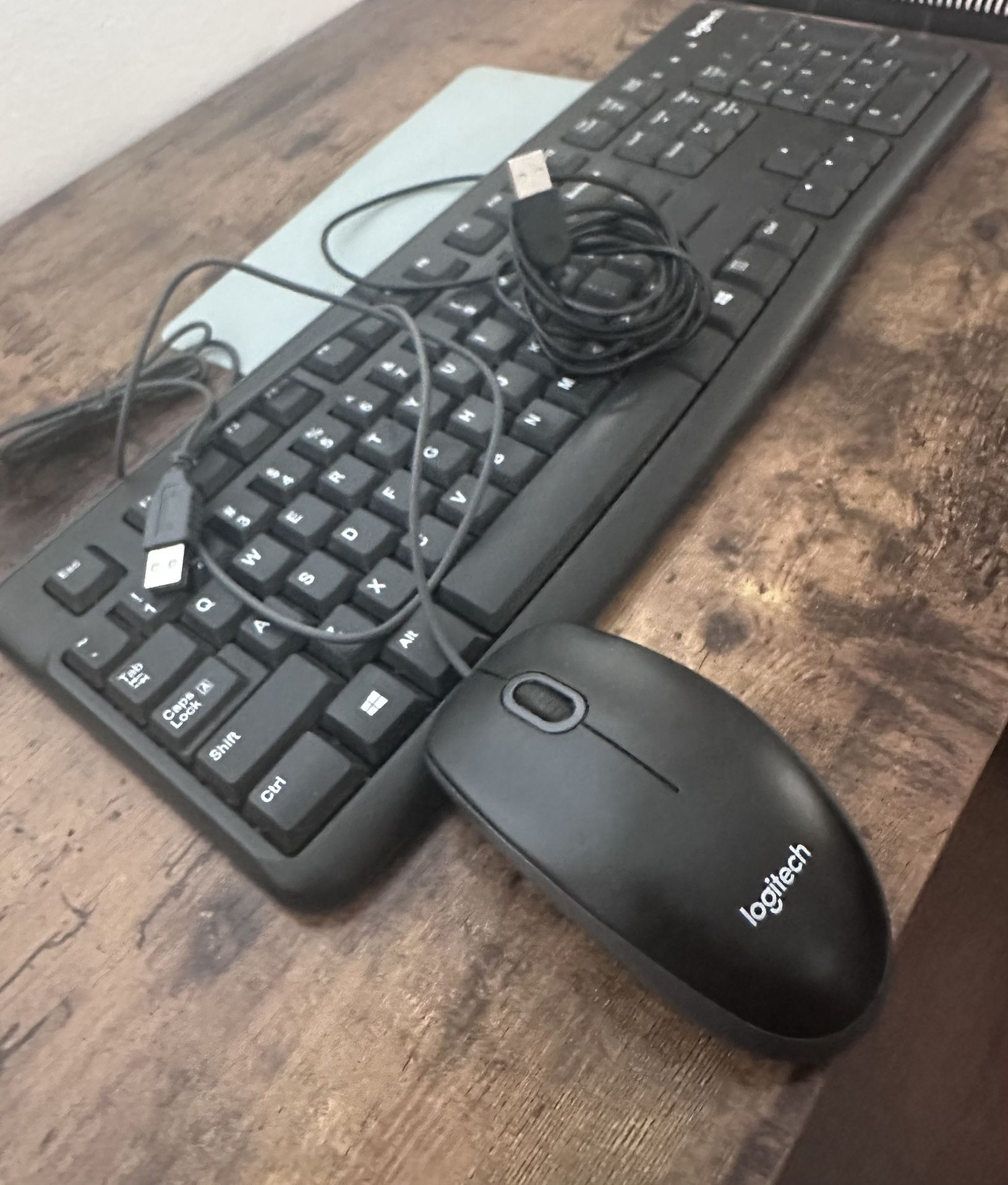 Logitech Wired Keyboard And Mouse