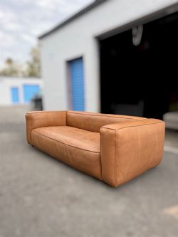 ARHAUS MADRONE LEATHER SOFA Delivery Available
