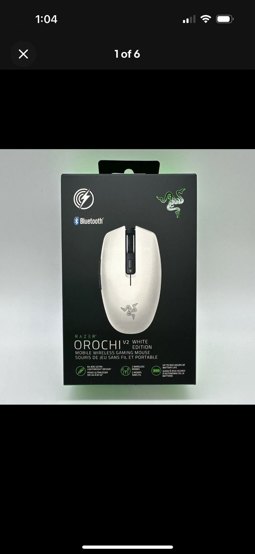 Razer Orochi V2 Wireless Gaming Mouse - White - Fast Shipping 🔥