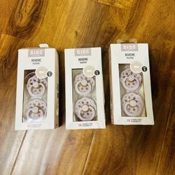 Bibs Baby Infant Pacifier Size 1 for 0-6 Month New Condition $10/ALL 3 BOXES
