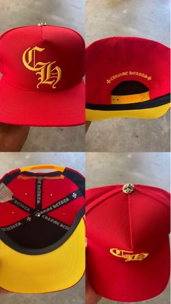 Chrome Hearts Red & Yellow Snapback Hat