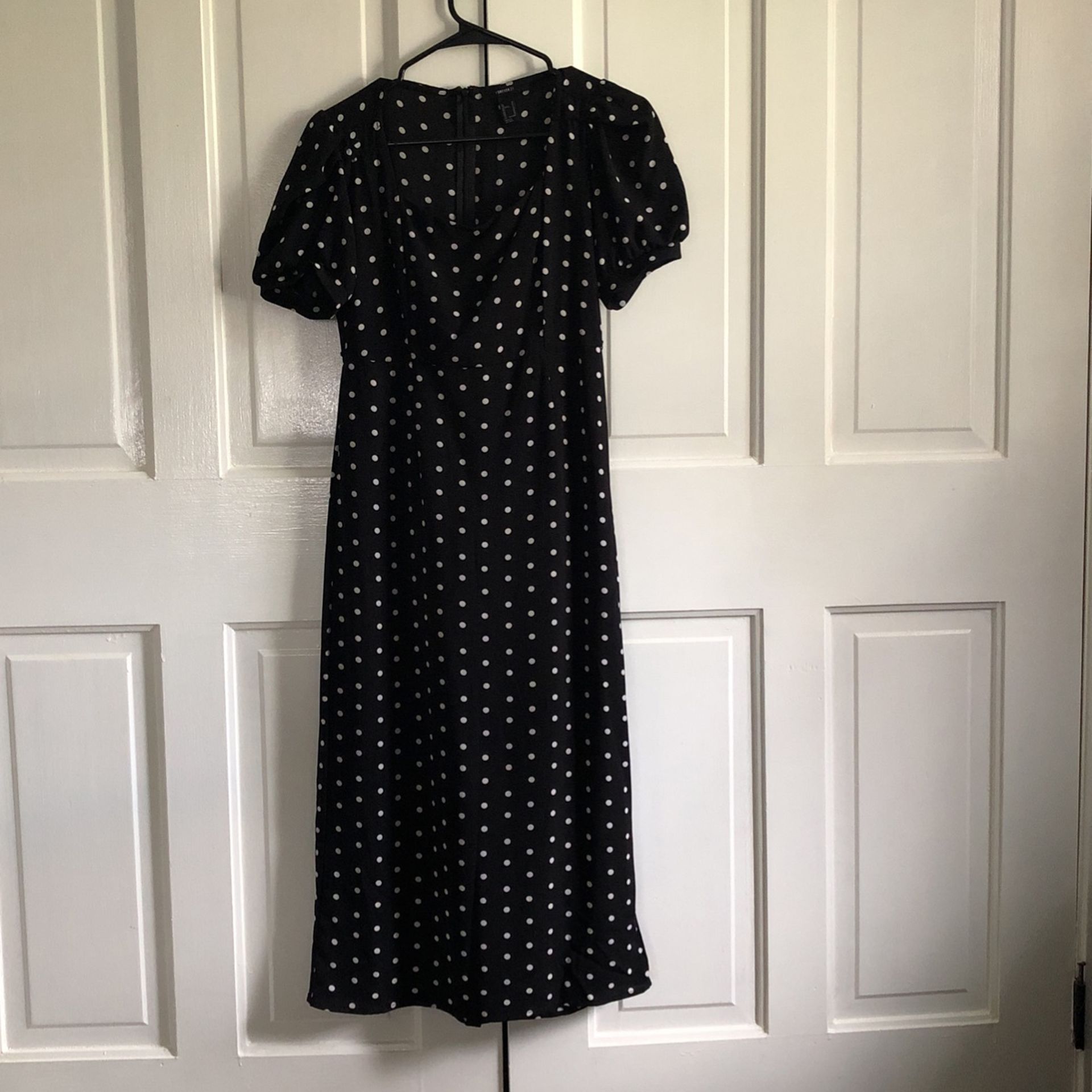 Black and white Polkadot dress