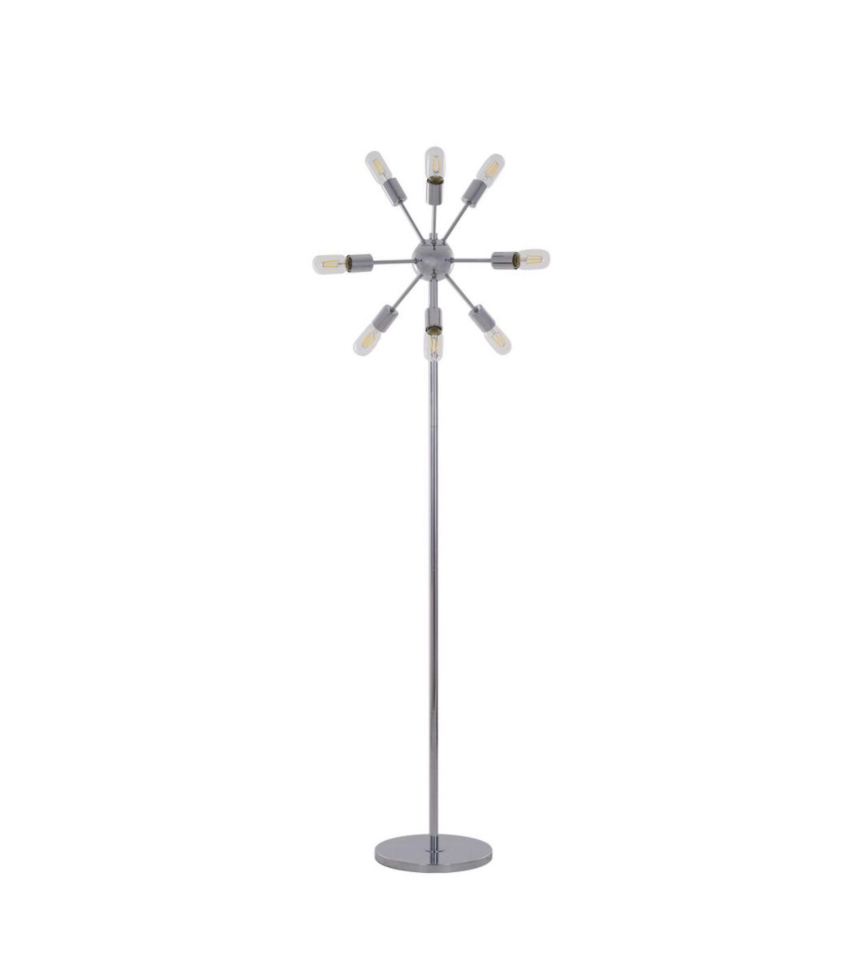 63.5 in. Chrome Sputnik 9-Light Floor Lamp - great condition