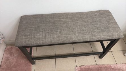 Gray bench bought at living space