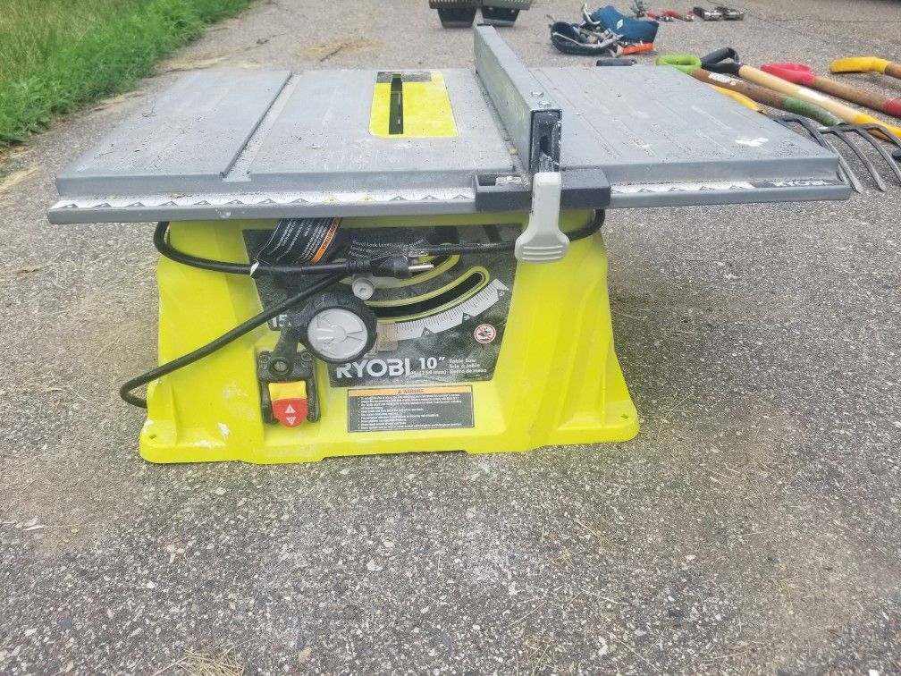 15 Amps Ryobi Table Saw