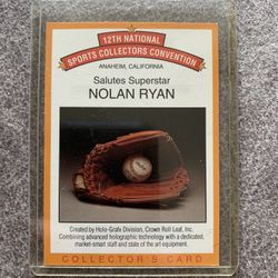 1991 12th National Sports Collectors Convention Nolan Ryan Card #4