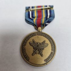 US military Global War Of Terrorism Expeditionary Medal With Ribbon.