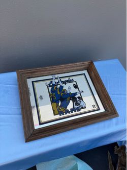 Los Angeles Rams 8x11 Brown Wood Picture Frame Landscape Rectangle Holds 1 Photo