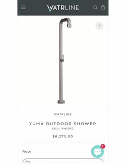 Watrline outdoor shower