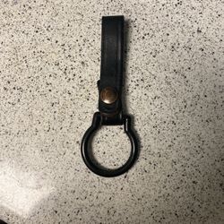 MAG Brand Mag light Holster. Leather Strap W Plastic Ring