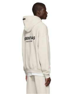 FOG - Essentials Fear Of God Hoodie Light Oatmeal Size's (XS), (S