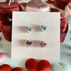 Heart Diamond Earrings