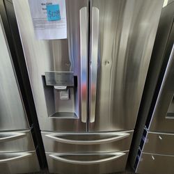 LG 28CF 4 DOOR FRENCH REFRIGERATOR 1299! 1 YEAR WARRANTY INCLUDED!