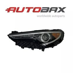 2017-2020 ALFA ROMEO STELVIO FRONT LEFT DRIVER SIDE HEADLIGHT HEADLAMP OEM USED