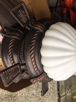 Rustic Celing Fan With Light