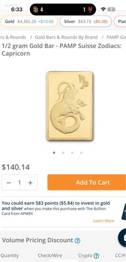 PAMP AUTHENTIC SIGNED 1/2 Gram 24k Gold Bar