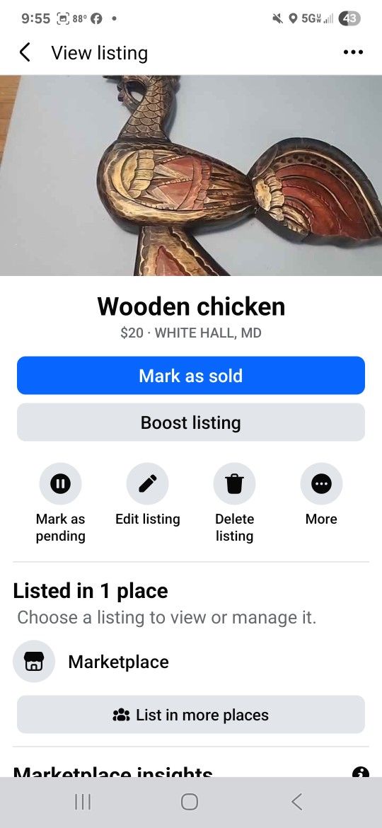 Wooden Chicken