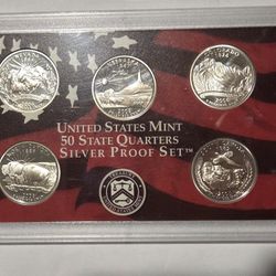 2006 S  State Quarters Silver Proof Set