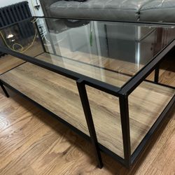 Glass & Wood Coffee Table (UWS)
