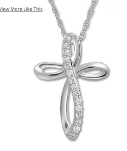 Swirl Cross Necklace 